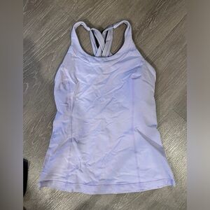 Size 6 lilac lululemon tank top